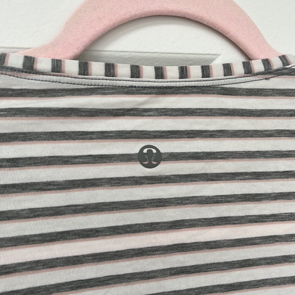 Lululemon long sleeved striped shirt - Picture 3 of 3